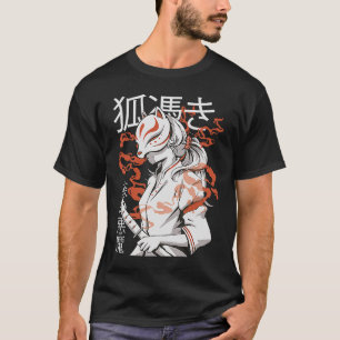 Warrior Kunochi Japanischer Krieger Samurai Fox Ma T-Shirt