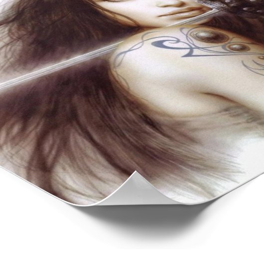 Warrior Lady Poster (Ecke)