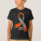 Warrior Leukemia Awareness Bloor Cancer Chemothera T-Shirt (Vorderseite)