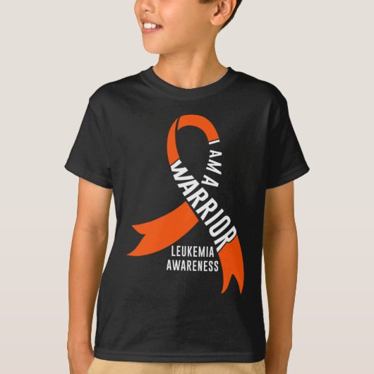 Warrior Leukemia Awareness Bloor Cancer Chemothera T-Shirt (Vorderseite)