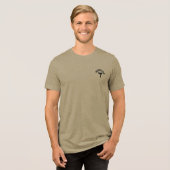 Warrior-Logo-Battlex Tri-Blend Shirt (Vorderseite voll)