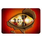 Warrior Mask Magnet (Horizontal)