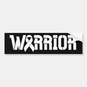 Warrior Melanoma Cancer Autoaufkleber