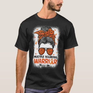 Warrior Messy Bun Leopard Multiple Sklerose A T-Shirt