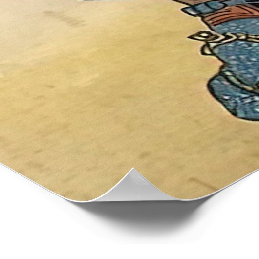 Warrior-monk Musashibō Benkei  Poster (Ecke)