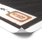 Warrior Monk, Yoshitoshi, 1886 Poster (Ecke)