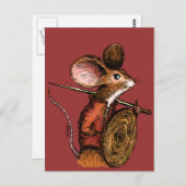 Warrior Mouse Postkarte (Vorne/Hinten)
