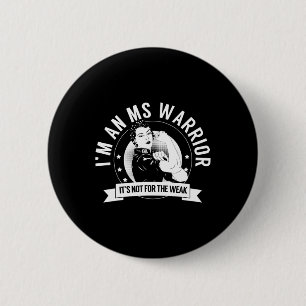Warrior Nftw Multiple Sklerose Bewusstsein Frau Wa Button