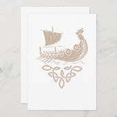 Warrior Norse Mythology Viking Ship Valhalla Gesch Einladung (Vorne/Hinten)
