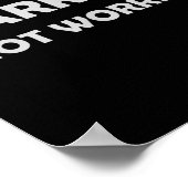 Warrior, Not Worrier _ Motivational Slogan Poster (Ecke)