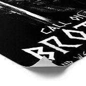 Warrior Of God Call On Me Bother Fight Knight Temp Poster (Ecke)