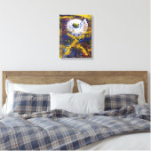 Warrior One Wrapped Canvas Leinwanddruck (Insitu (Schlafzimmer))
