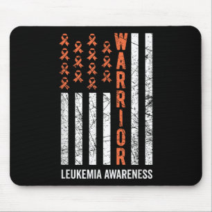 Warrior Orange Ribbon Leukämie Krebs Bewusstsein Mousepad