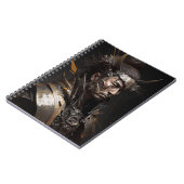 Warrior Portrait Fantasy Painting Dark Character Notizblock (Linke Seite)