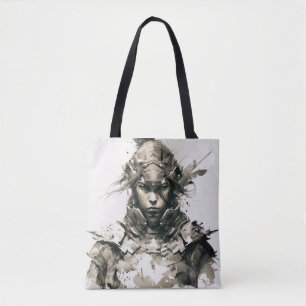 Warrior Portrait Malerei Historisches Abenteuer Tasche