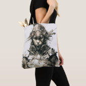 Warrior Portrait Malerei Historisches Abenteuer Tasche (Von Nahem)