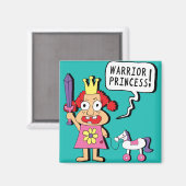 Warrior Princess Magnet (Vorderseite/Rückseite)