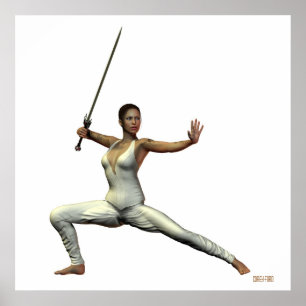 Warrior Print Poster