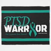 WARRIOR...PTSD FLEECEDECKE (Vorderseite (Horizontal))
