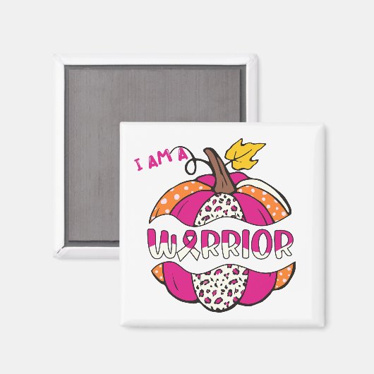 Warrior Pumpkin - Pink Magnet (Vorderseite/Rückseite)