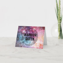 Warrior Queen - Cancer Awareness Card