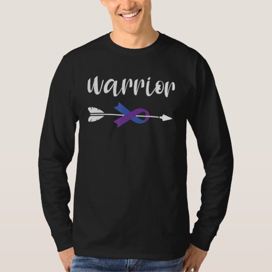 Warrior RA Disease - Ribbon Rheumatoid Arthritis A T-Shirt (Vorderseite)