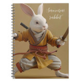 Warrior Rabbit Notizblock (Vorderseite)