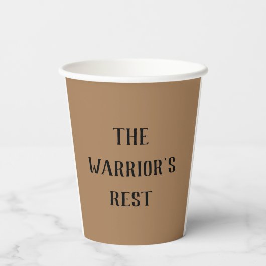 Warrior Rhino Pappbecher (Rückseite)