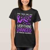Warrior Ribbon Fighter Rett Syndrome Awareness T-Shirt (Vorderseite)