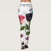 Warrior Roses Cancer Awareness Leggings (Rückseite)