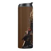 Warrior-Rüstung mit personalisiertem Namen Thermosbecher (Nach links gedreht)