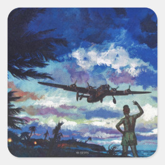 Warrior’s Return Quadratischer Aufkleber