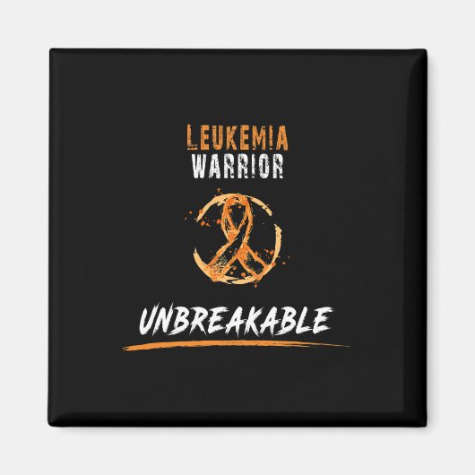 Warrior Shirt Leukämie Bewusstsein Magnet (Vorne)