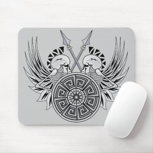 Warrior Skulls Mousepad (Mit Mouse)