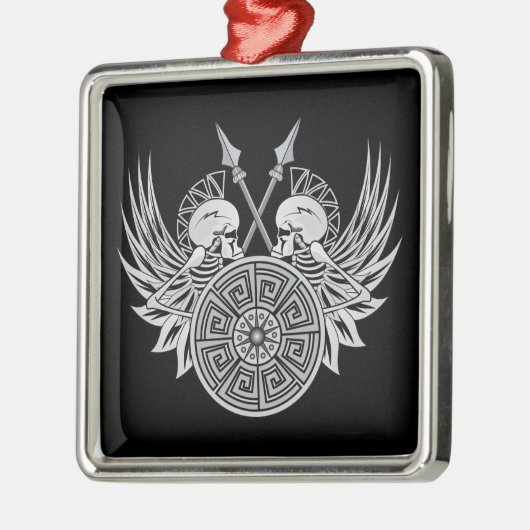 Warrior Skulls Ornament Aus Metall (Links)