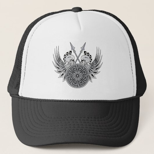 Warrior Skulls Truckerkappe (Vorderseite)