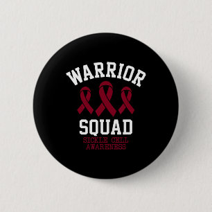 Warrior Squad - Sichelzellenbewusstsein Monat Burg Button