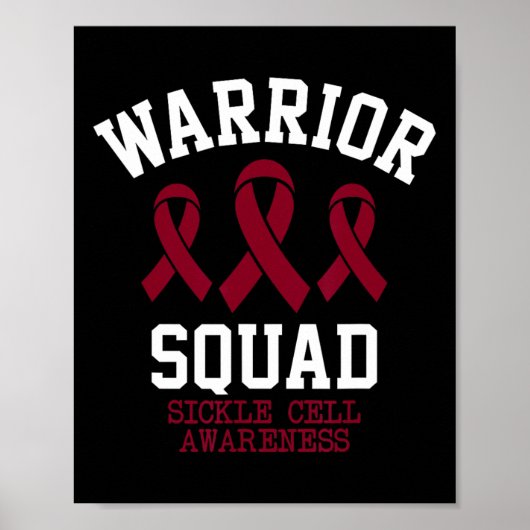 Warrior Squad - Sichelzellenbewusstsein Monat Burg Poster (Vorne)