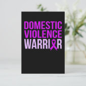 Warrior Support Monat für Gewalt im Inland RSVP Karte (Stehend Vorderseite)