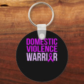 Warrior Support Monat für Gewalt im Inland Schlüsselanhänger (Vorderseite)