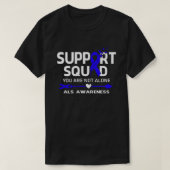 Warrior Support Squad ALS Bewusstseinsgefühl T-Shirt (Design vorne)