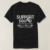 Warrior Support Squad Blindness Awareness Fether T-Shirt (Design vorne)