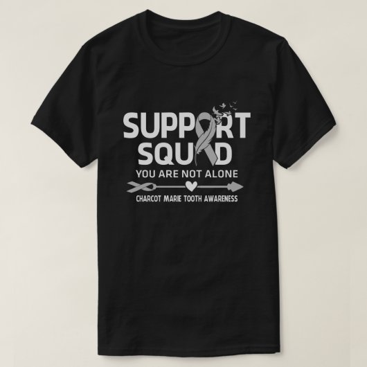 Warrior Support Squad Charcot Marie Tooth Auszeich T-Shirt (Design vorne)