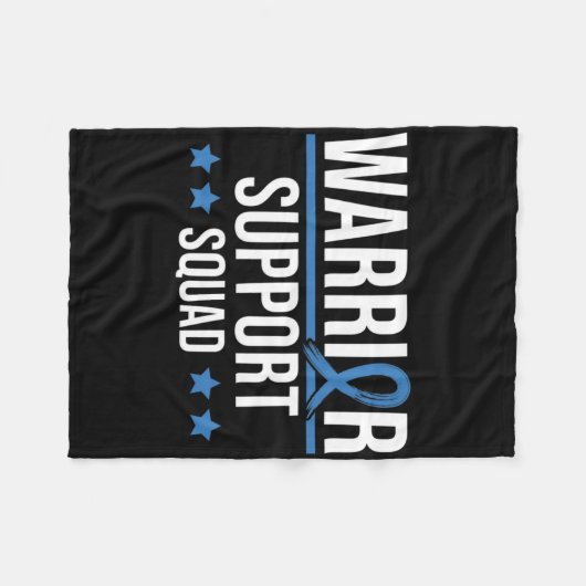 Warrior Support Squad Diabetes Awareness  Fleecedecke (Vorderseite (Horizontal))
