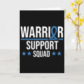 Warrior Support Squad Diabetes Awareness  Karte (Gelbe Blume)