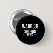 Warrior Support Squad Diabetes-Bewusstsein Button (Vorne & Hinten)