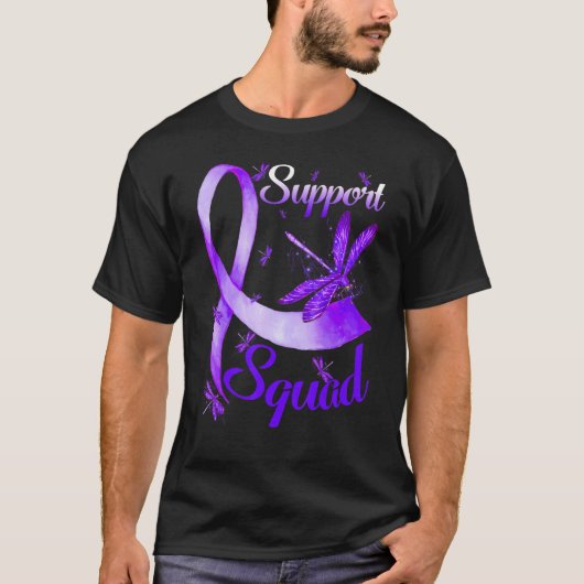 Warrior Support Squad Dragonfly Alzheimer's Awaren T-Shirt (Vorderseite)
