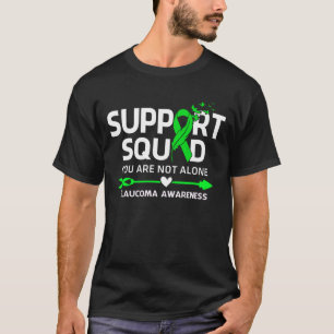 Warrior Support Squad Glaucoma Bewusstsein Feather T-Shirt