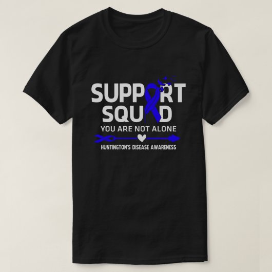 Warrior Support Squad Huntington's Disease Awarene T-Shirt (Design vorne)