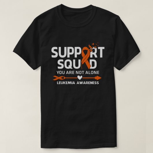 Warrior Support Squad Leukämie Bewusstsein Feder T-Shirt (Design vorne)